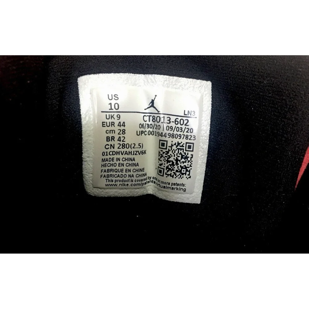 Nike Air Jordan 12 Retro Reverse Flu Game 2020 Sz 10 CT8013-602 READ DESCRIPTION